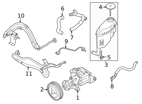 Pump & Hoses for 2017 BMW 650i Gran Coupe #0