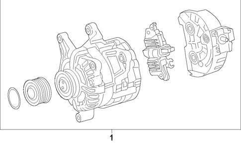 Alternator for 2022 Mercedes-Benz GLB 35 AMG&reg; #1