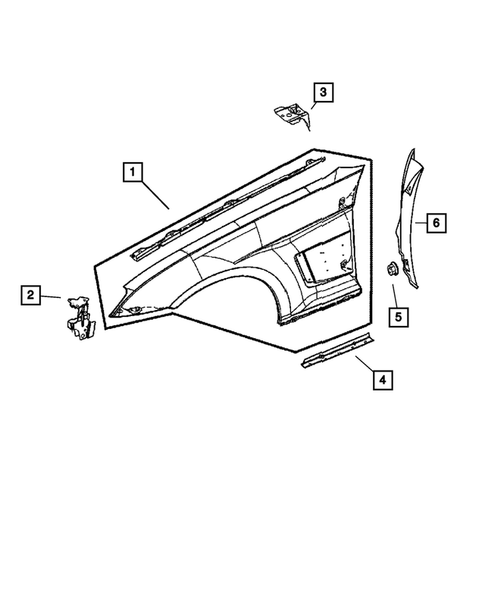Fenders for 2008 Chrysler Crossfire #3
