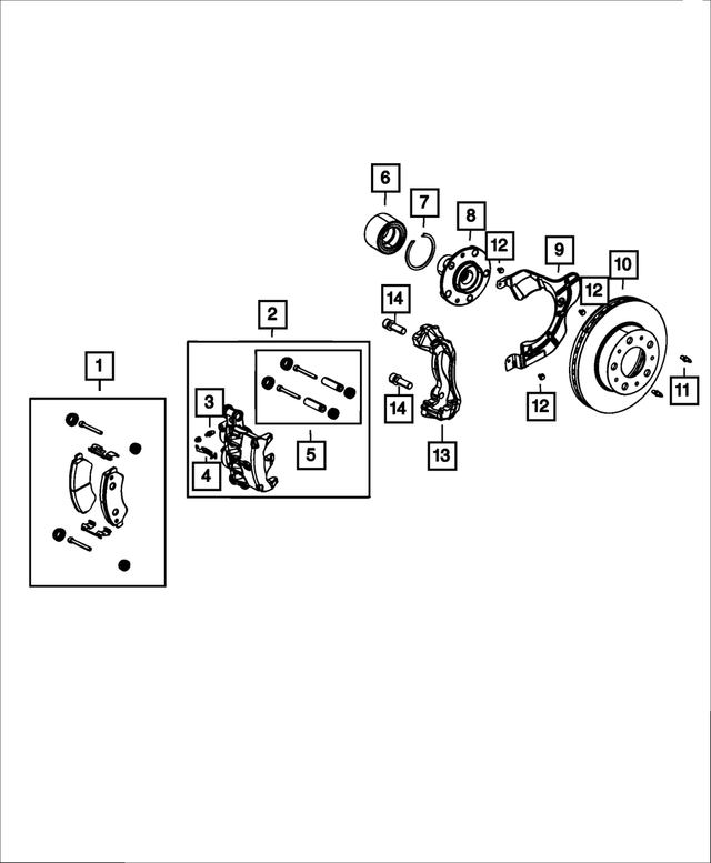 R8230103AB - Brakes: Disc Brake Caliper Assembly, Remanufactured, Left for Mopar Image