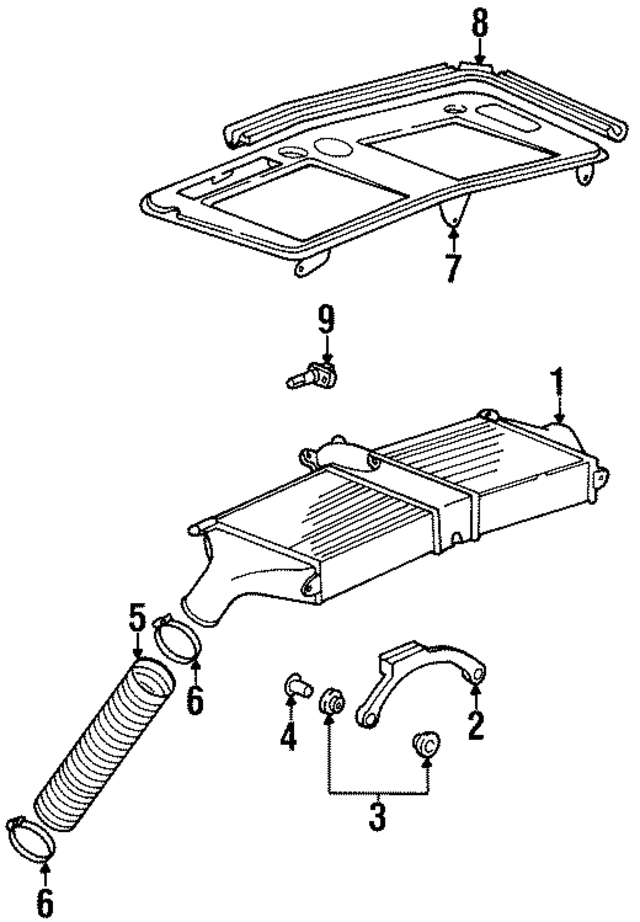 99311033053 - Cooling System: Inter-cooler for Porsche Image