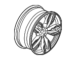 36118047258 - : Wheel, Alloy for BMW: 740e xDrive, 740i, 740i xDrive, 750i, 750i xDrive, M760i xDrive Image