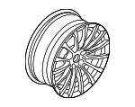 36116861224 - : Wheel, Alloy for BMW: 740e xDrive, 740i, 740i xDrive, 750i, 750i xDrive, M760i xDrive Image