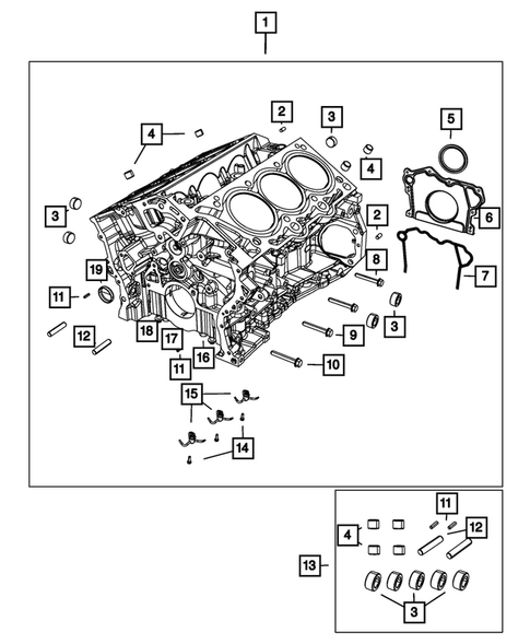 Cylinder Block for 2022 Ram ProMaster 2500 #0