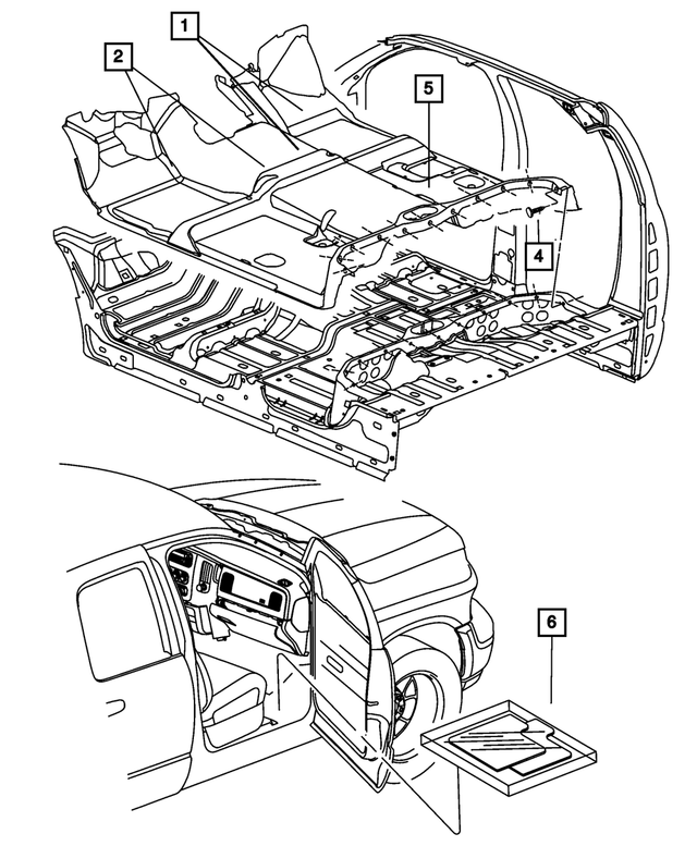 6NS64DX9AB - Interior Trim: Floor Carpet for Mopar Image