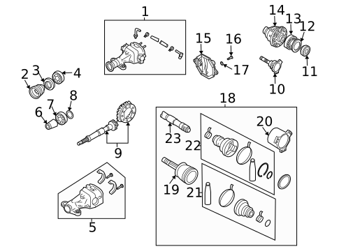 Differential for 2003 INFINITI G35 #0