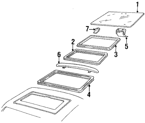 Roof Vent for 1986 Pontiac Fiero #0