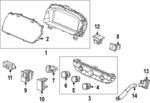 78100T52A02 - : Cluster Assembly for Honda: Civic Image