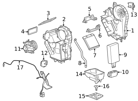 Blower Motor & Fan for 2020 GMC Yukon #1