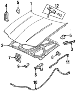 22645049 - : Release Cable for Chevrolet: Beretta, Corsica Image