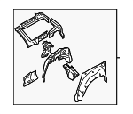 51510AG02B9P - Body: Inner Panel Assembly for Subaru: Legacy, Outback Image