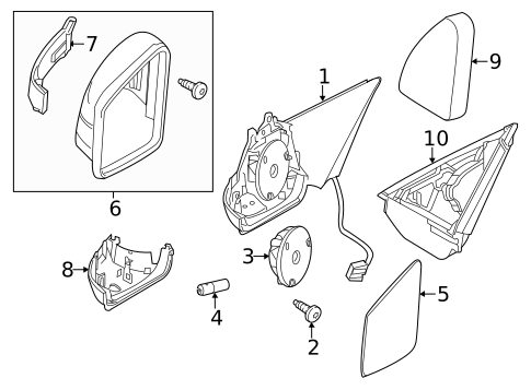 Mirrors for 2012 Mercedes-Benz CL600 #0
