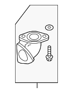 3H121131A - Cooling System: Flange for Volkswagen Image