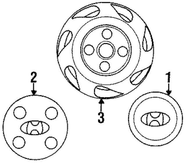 5296022230 - : Center Cap for Hyundai: Accent Image