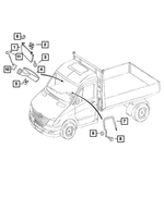 1GY42KDVAA - Interior Trim: Visor, Left for Mopar Image