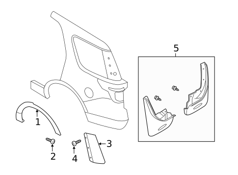 Exterior Trim - Quarter Panel for 2012 Ford Explorer #0