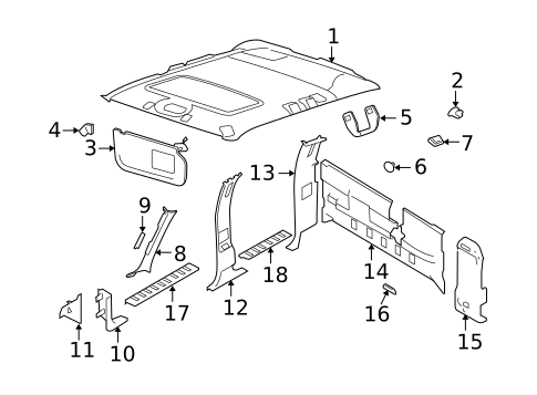 Interior Trim - Cab for 2010 Ford F-350 Super Duty #0
