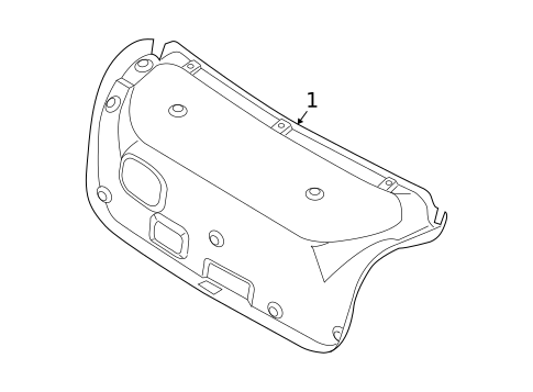 Interior Trim - Trunk for 2006 Kia Spectra #0
