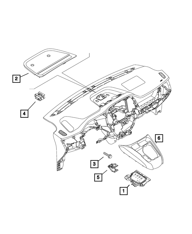 5YZ63LXHAA - Interior Trim: Instrument Panel Bin for Mopar Image