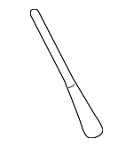 39151SWA305 - Electrical: Antenna Mast for Honda: Accord Crosstour, Civic, CR-V, Crosstour, Element, Fit, Insight Image