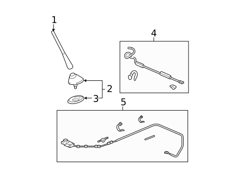 Antenna & Radio for 2008 Honda Fit #0