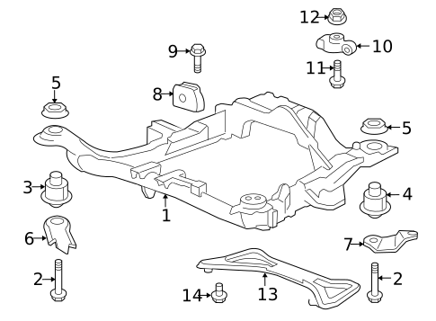 Suspension Mounting for 2010 Acura ZDX #0