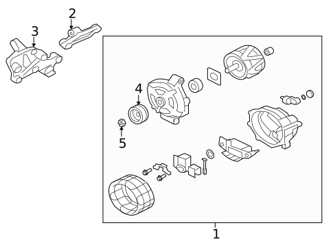 Alternator for 2014 Mitsubishi Outlander #1
