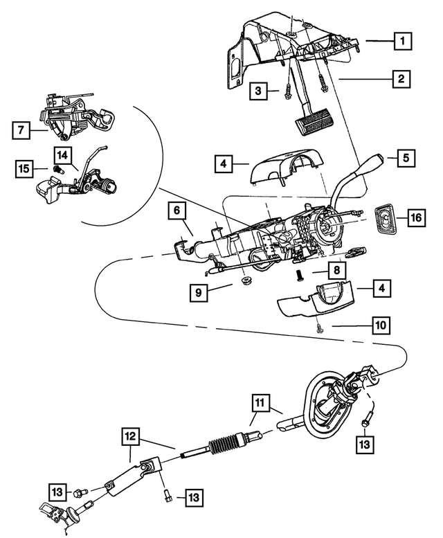 6507599AA - Steering: Hex Head Bolt for Mopar Image
