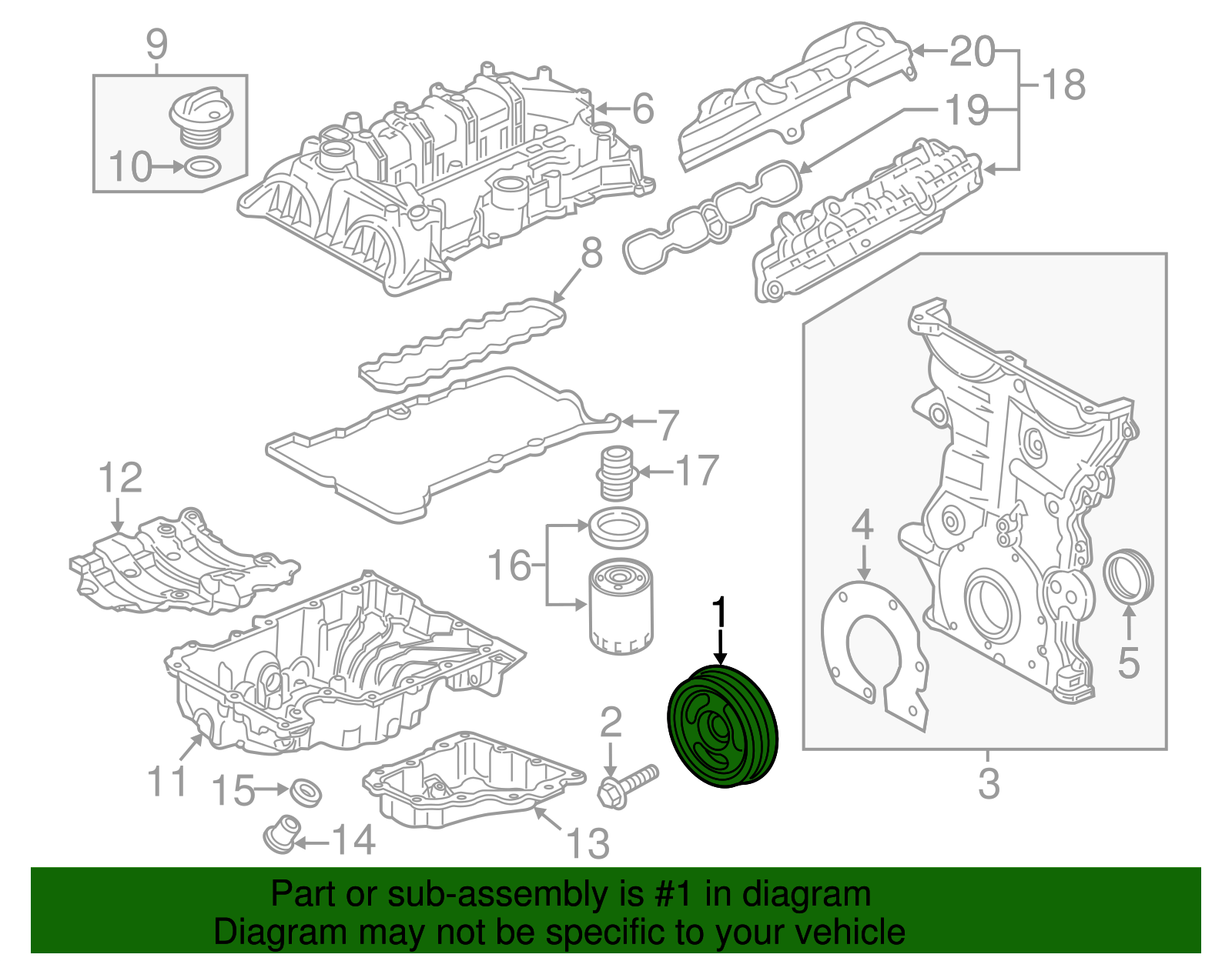 2016-2025 GM Engine Harmonic Balancer 12638583 | TascaParts.com