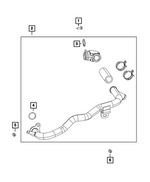 68443045AG - Cooling: Coolant Tube Assy for Mopar Image