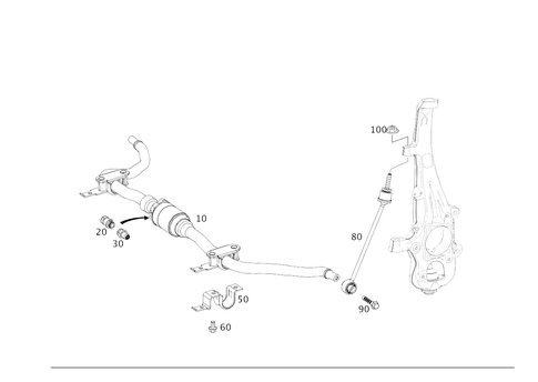 Front Torsion Bar for 2016 Mercedes-Benz GLE450 AMG #0