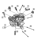 4868672AA - Electrical: Oil Pressure Switch for Mopar Image