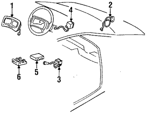 Air Bag Components for 1996 Chevrolet Lumina APV #0