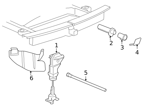 Spare Tire Carrier for 2008 GMC Yukon #0