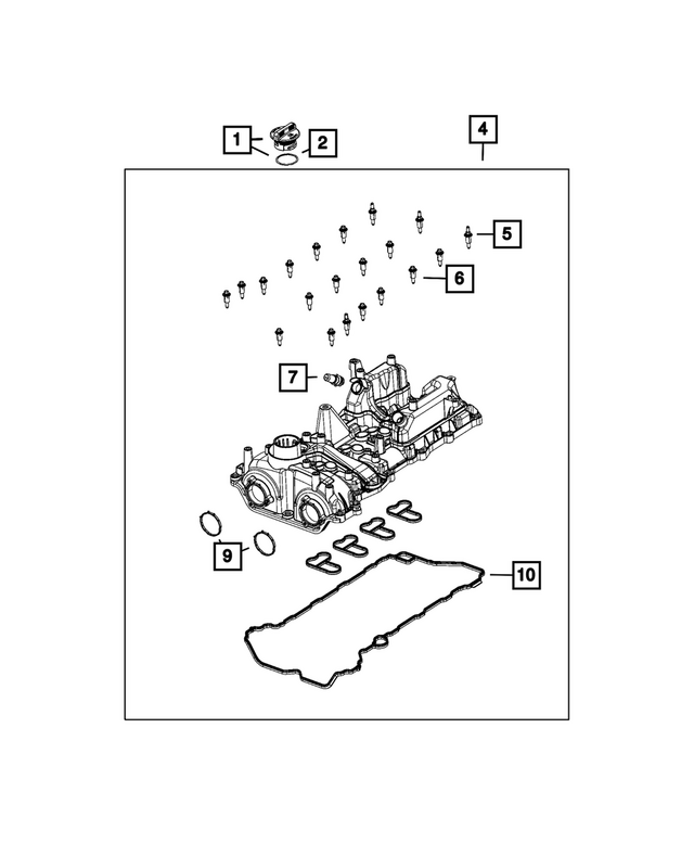 5048669AE - Engine: Cylinder Head Cover for Mopar Image image