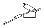 201004BA4B - : Exhaust Muffler for Nissan: Rogue Image