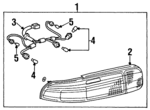 8155024070 - Electrical: Tail Lamp Assembly for Lexus: SC300, SC400 Image