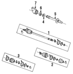 E7GZ3B436C - Suspension: Axle Assembly for Mercury: Capri, Tracer Image