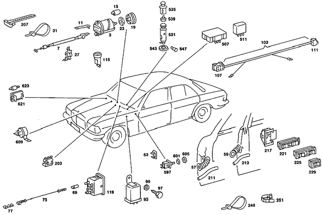 1168203761 - : Lighting Unit for Mercedes-Benz: 450SE, 450SEL Image