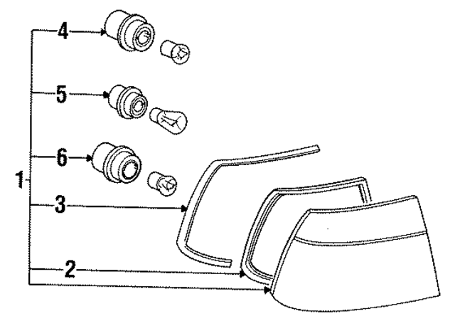 63218354269 - Electrical: Tail Lamp Assembly for BMW Image