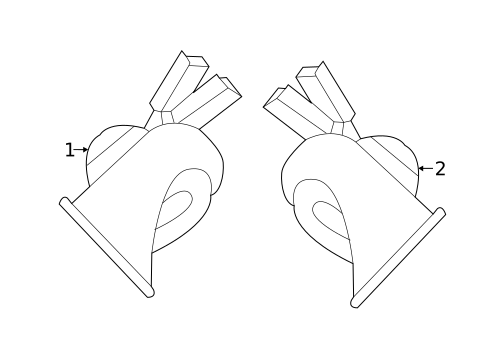 Horns for 2024 INFINITI QX55 #0