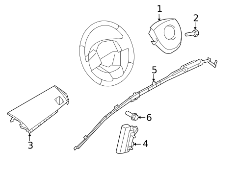 Air Bag Components for 2011 Mazda CX-9 #1