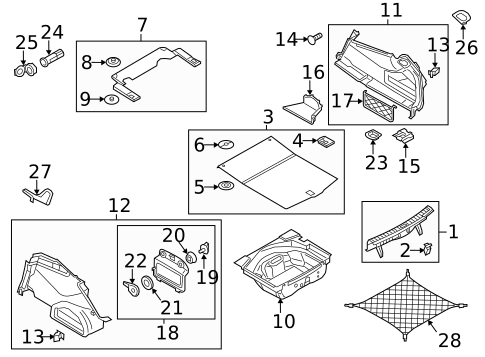 Interior Trim - Rear Body for 2012 Audi A6 #1