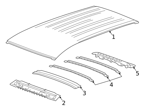 Roof & Components for 2021 GMC Terrain #0