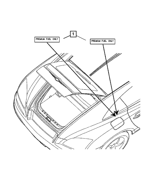 5170473AA - Labels: Fuel Label for Mopar Image