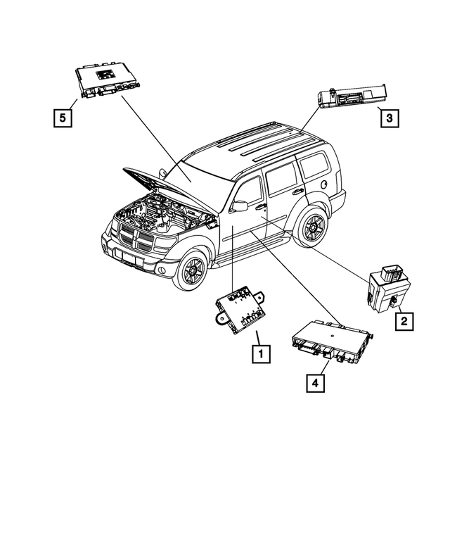 5026863AC - Electrical: Door Module, Left for Mopar Image