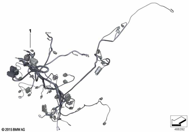 61118564864 - General Electrical System: Main Wiring Harness -  for BMW-Motorrad Image image