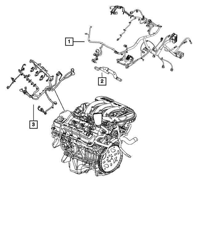 68104102AK - Electrical: Engine Wiring for Mopar Image