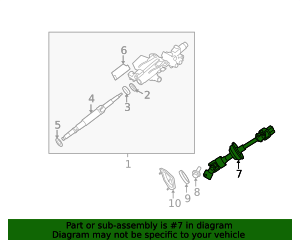 45220-06114 - High-Quality Steering Shaft for 2007-2012 Lexus ES350