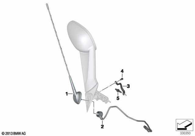 65217728901 - Audio, Navigation, Information Systems: Antenna - Ask for BMW-Motorrad Image